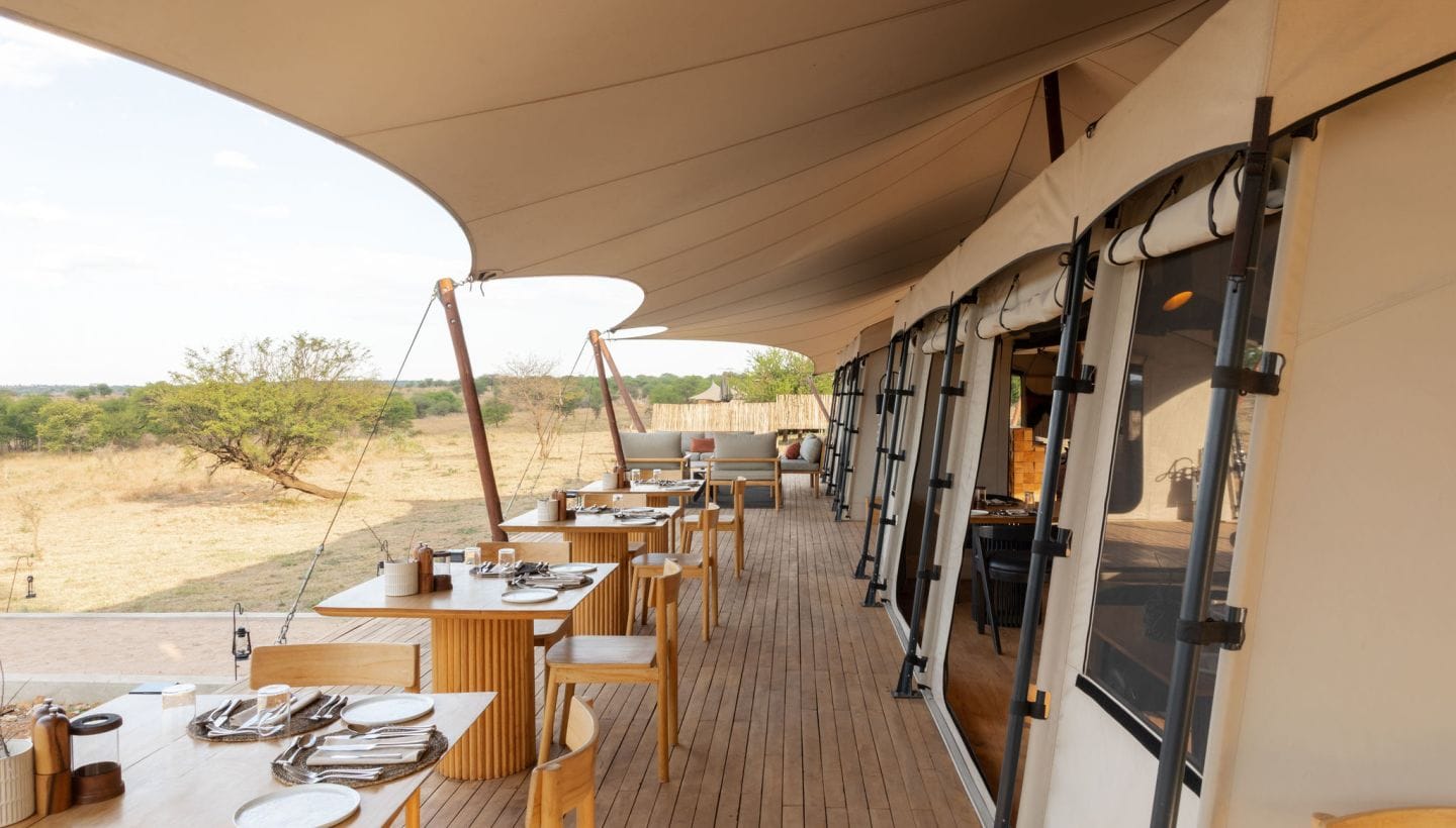 Dining at the camp