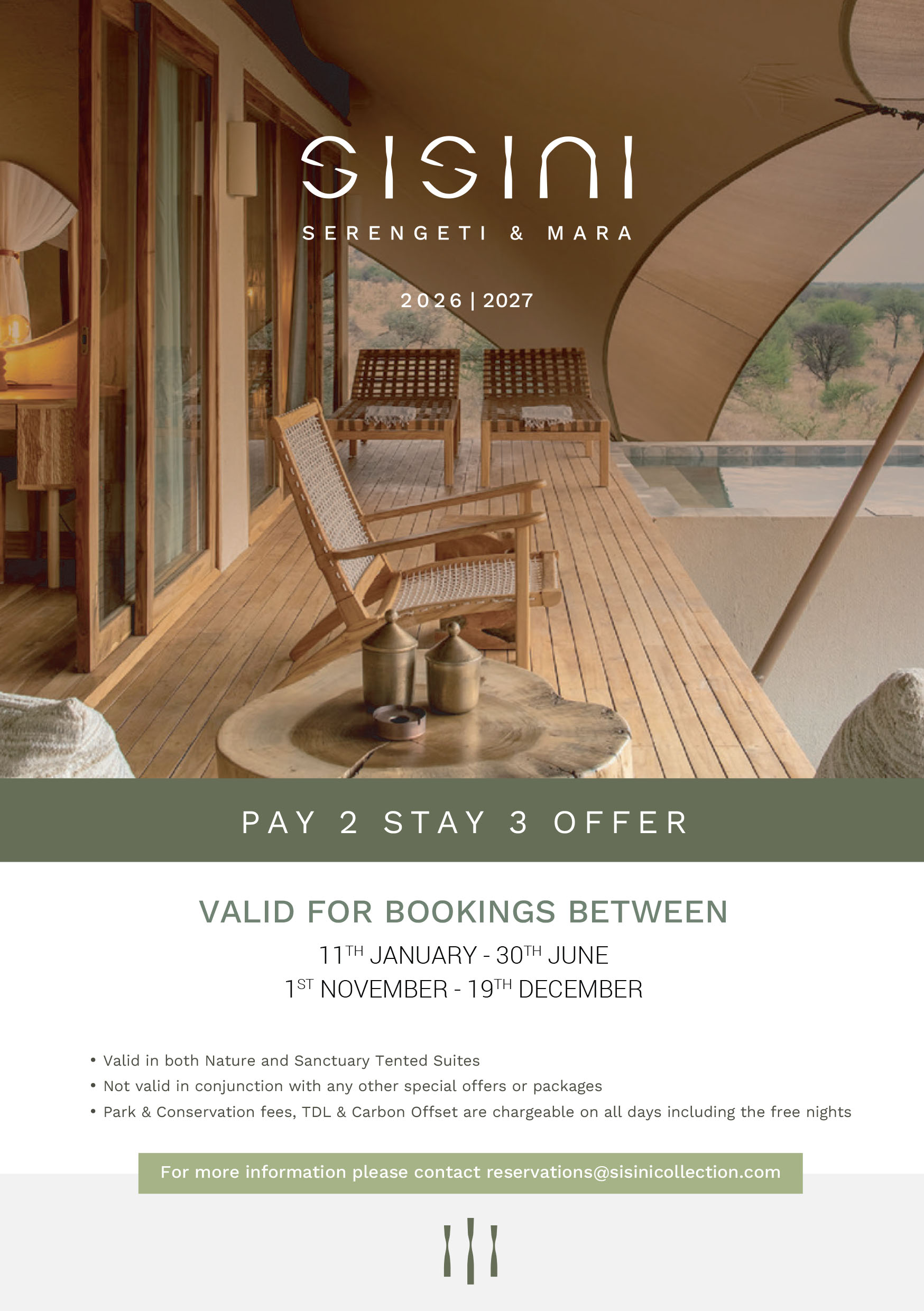 Pay 2 Stay 3 Offer